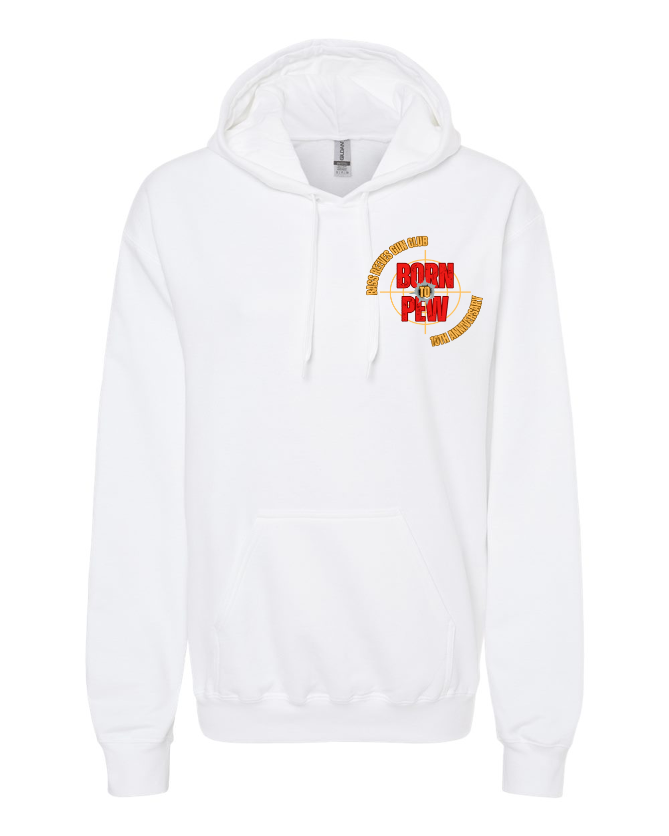 Bass Reeves 10th Anniversary Born to Pew Hooded Sweatshirt