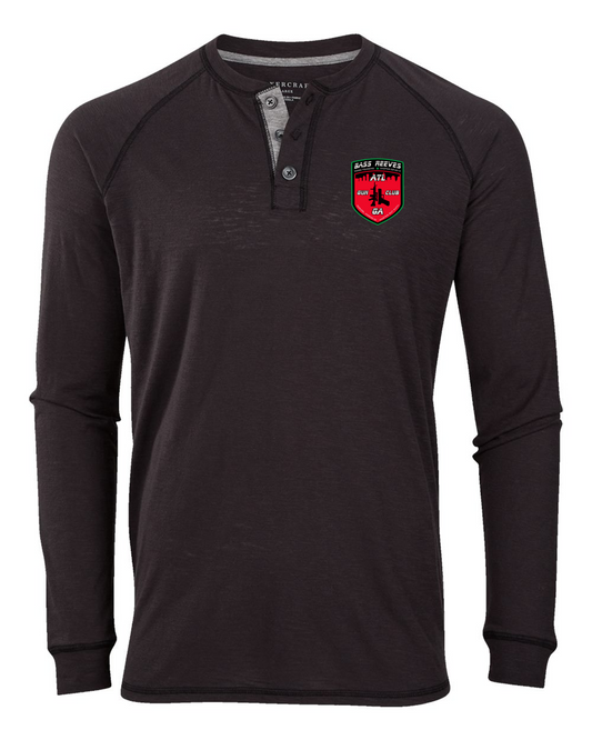 BRGC Small Shield Unisex Henley Long Sleeve